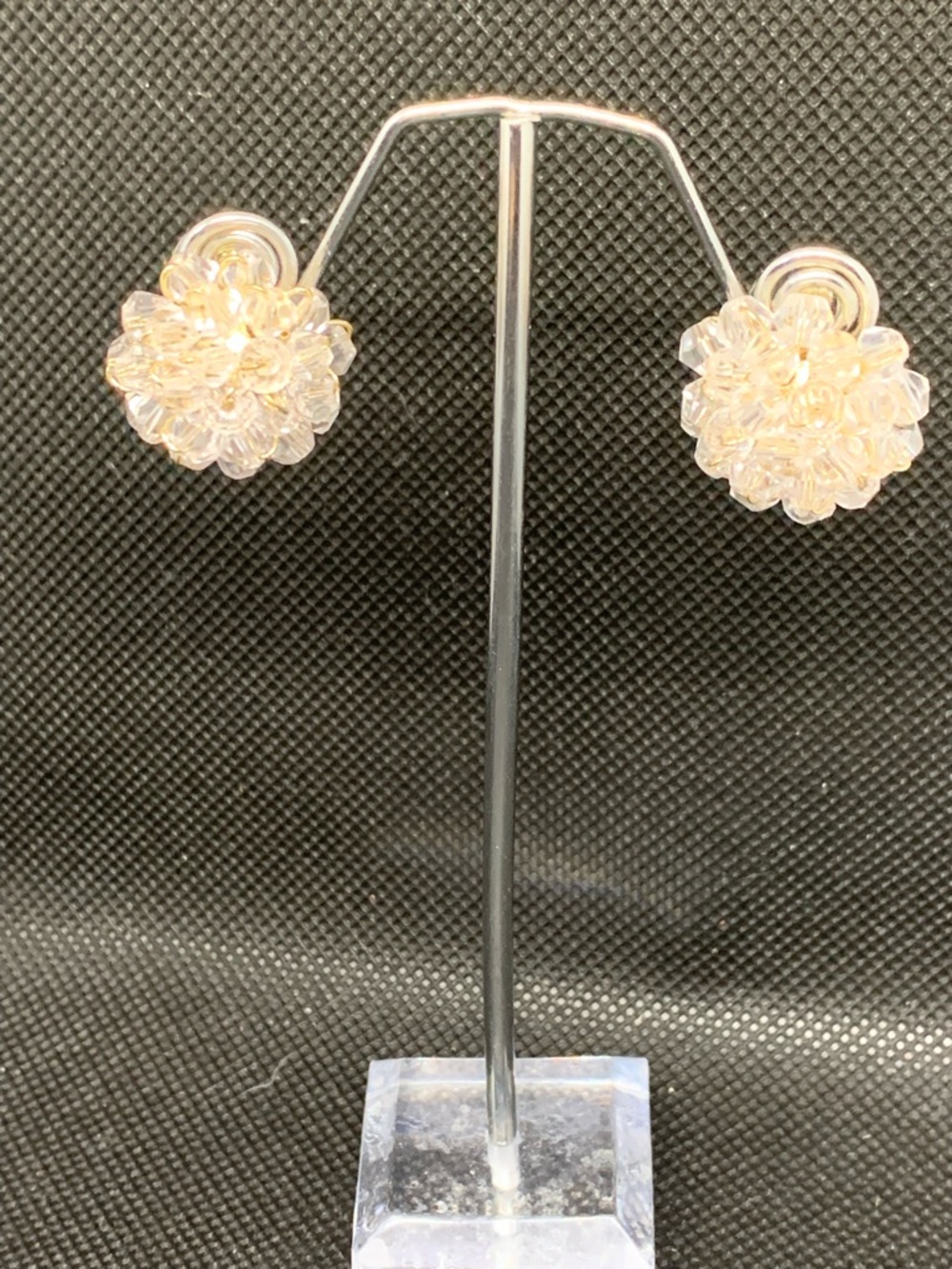 Tarina Tarantino Clear Crystal Cluster Stud Earrings